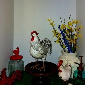 Wooden Handpainted Rooster
